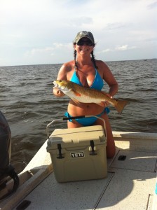 Mom Tabatha Knight also found this great redfish. 