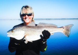 Manny Altman, owner of Tailin’ Toads Apparel with a beautiful redfish.