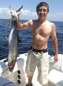 Eli Curl landed this 36 inch kingfish fishing out of Keaton Beach. 