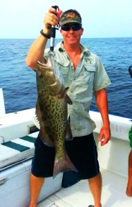 Paul Champion from Interlachen with a tasty gag grouper. 