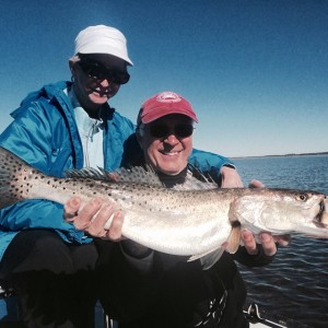 Ron and Lamonda McNary fished with Capt. Tommy Thompson and located this gator. 