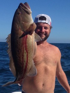 Paul Millard scored with this beautiful grouper.