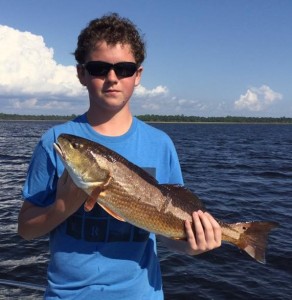 Justin Yandle and his excellent redfish. 