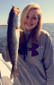Chloe Green with a very nice trout.