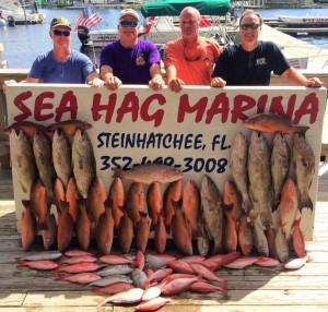 Frank Sheffield and Dean Baker and friends made this haul on a middle grounds trip.