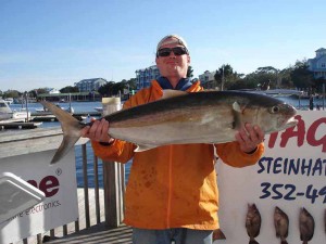 While getting a great mixed bag of fish, Jason Boan came up with this fine amberjack