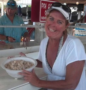 Anni Bohley from Bonita Springs with some yummy limits at the table.