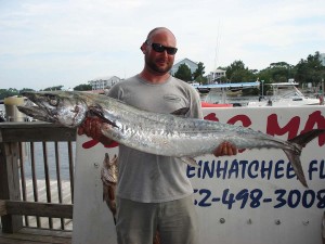 Tommy from Perry brought in this 47 pound smoker kingfish. 