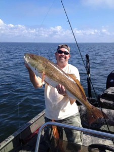 Bob Setters floated up on a school of bull redfish near the Bird Rack and extracted this fine specimen.
