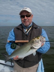 We ran into acres of bluefish, which were a blast on fly.