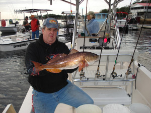 Bob Sargent with a fine redfish.