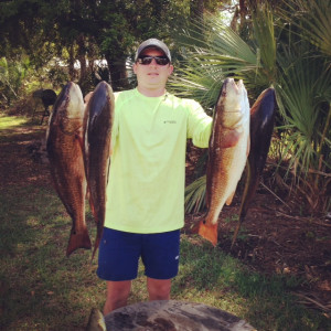 Matt Mitchell and brother Brian from Valdosta found these excellent keeper redfish fishing out of the Sea Hag Marina at Keaton Beach.