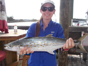 Taylor Thomas from Hahira, Ga. was fishing with her mom and dad and came upon this giant Spanish mackerel. 