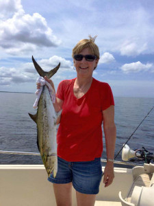 Marisa Sessions from Bell found this nice Spanish mackerel near some offshore sand bars. 
