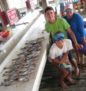 The Lawson family from Clermont got plenty of fine eating Florida snapper. 