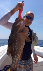 Roger Swanger from Gainesville with several grouper dinners. 