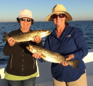 Another Gainesville duo, Pam Langford and Beth Kavanaugh with some excellent trout taken on the flats. 