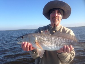 Neal Stinson from Winston-Salem, NC fished with me and found this nice redfish. 