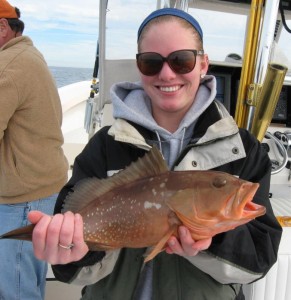 Mary Katherine Tyler brought home this nice red grouper courtesy of Capt. Wiley Horton.