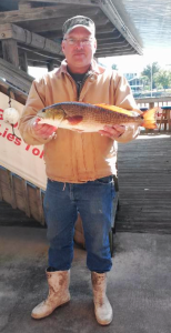 David Chapman with the winning fish in the Lots of Spots tournament.