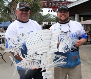 Andy Phillips and Grant Wilson took first place in the Veteran’s Division of the Greg Bishop Memorial Fishing Tournament. 