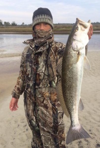  Chase Norwood with a giant trout on a creek fishing trip.  