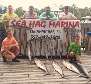 The rest of the Connor family, from Macclenny, with their great catch. 