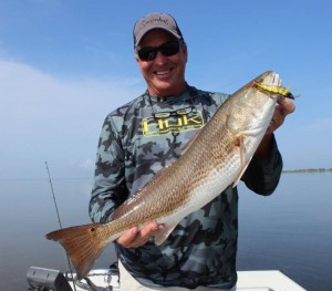 George Campbell came all the way from Islamorada to nail this beautiful redfish. 