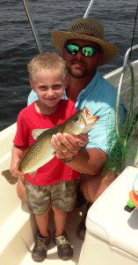 Jeb and Garret Dasher found this trout….a rarity this month. 