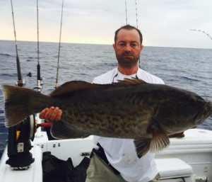 Randy Jones from Valdosta with a giant grouper. 