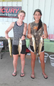 Jaye Carter and Hailey Raulerson, Lady Raiders softball players, fished the fundraising tournament for their team and found these great trout. 