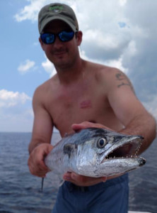 Scott Clark with a nice kingfish. 