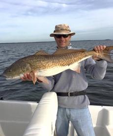 Todd Walker had to release this oversized redfish. 