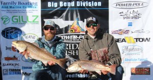 John Lannon and Matt Cowart with the winning pair of redfish in the Pro Series event. 