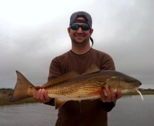 Matt Huling nailed this overslot redfish on a jig. 