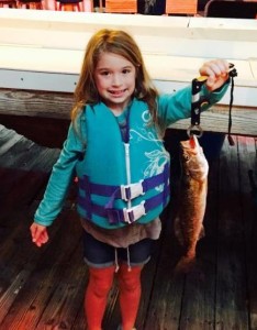  Julie Bailey caught her first trout this month! 
