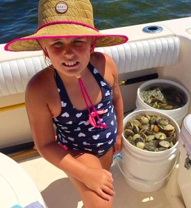 Mallory Bock from Palatka enjoyed her day of scalloping with a boat limit to show for it. 