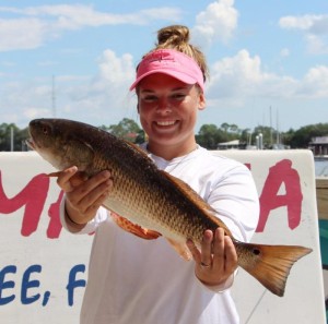 One of the Lady Raiders nailed this excellent redfish. 